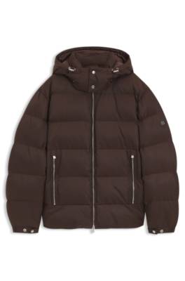 Water-repellent padded jacket with micro-monogram jacquard 4
