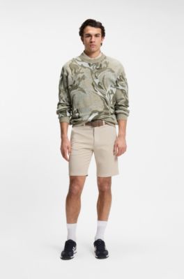 Relaxed-fit sweater with jacquard-knit pattern, Light Beige