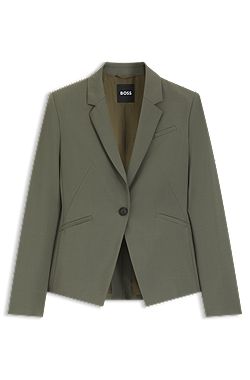 Slim-fit blazer in Italian virgin wool