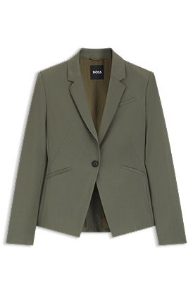 Slim-fit blazer in Italian virgin wool