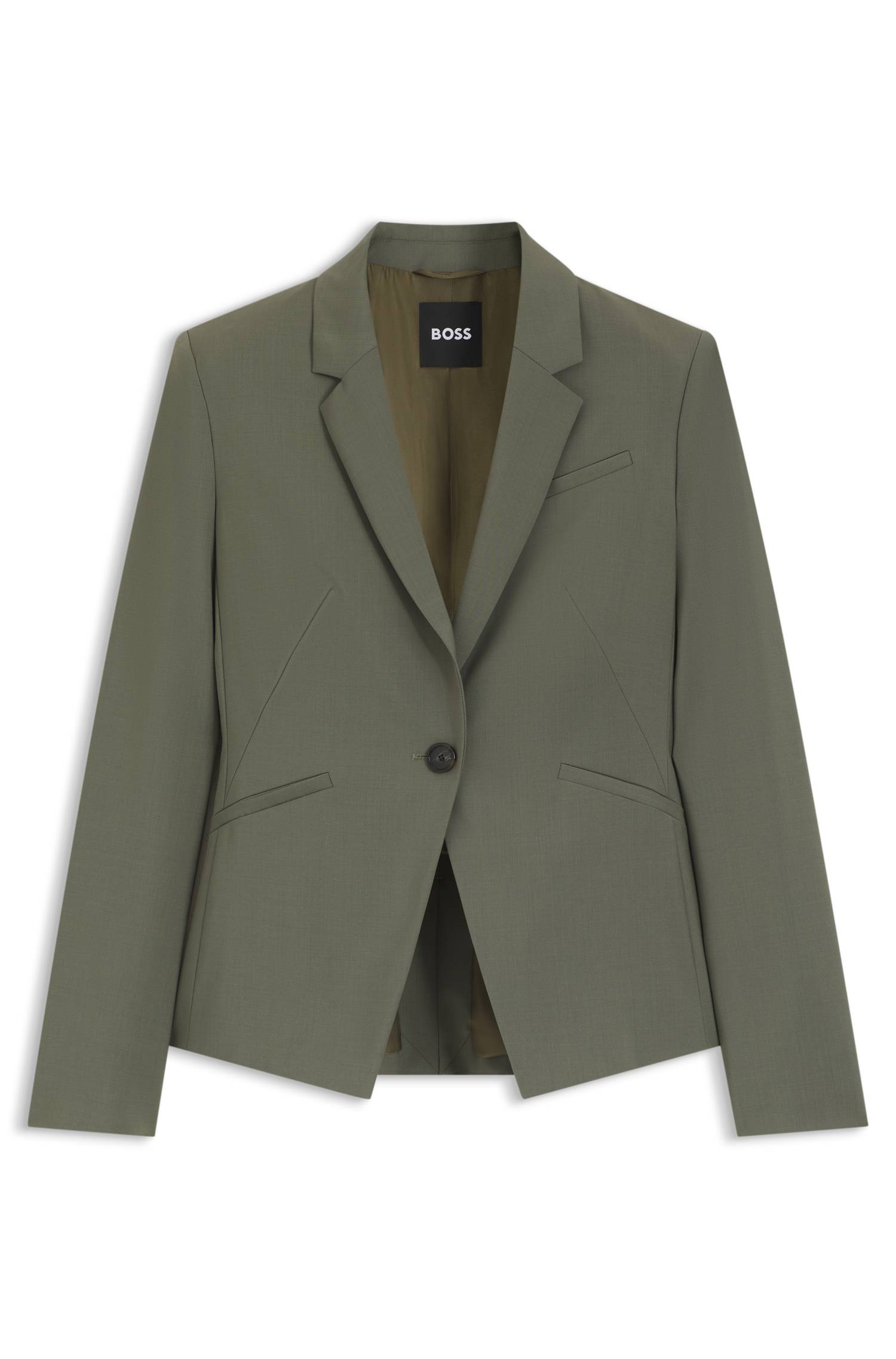Boss Slim-fit blazer in Italian virgin wool dam – bild 4