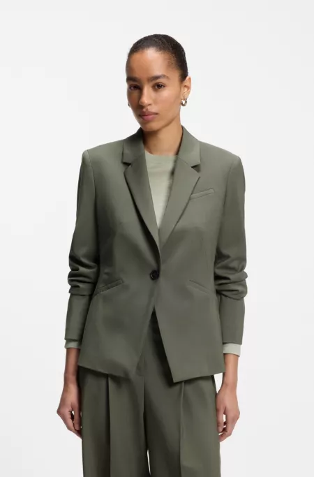 Slim-fit blazer in Italian virgin wool