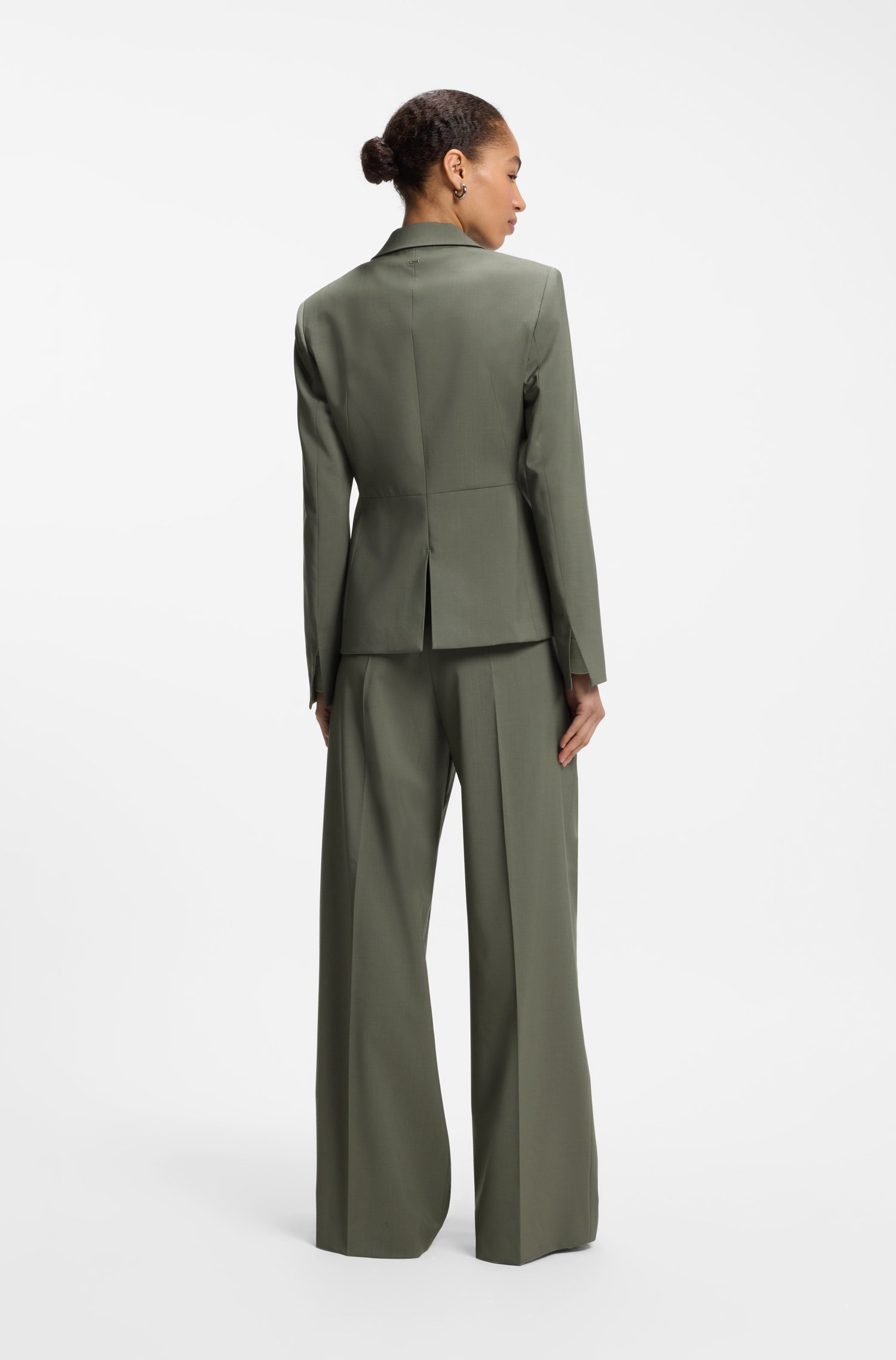 Boss Slim-fit blazer in Italian virgin wool dam – bild 2