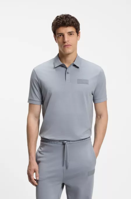 Paddy Poloshirt mit strukturiertem Logo-Patch