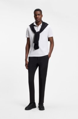 Boss Paddy polo shirt with structured logo patch pikéer herr – bild 2