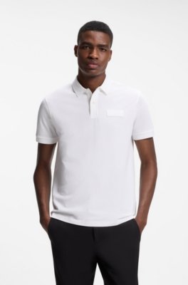 Paddy polo shirt with structured logo patch