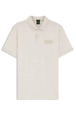 Paddy polo shirt with structured logo patch 1