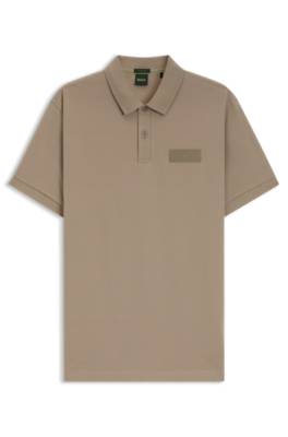 Paddy polo shirt with structured logo patch 1