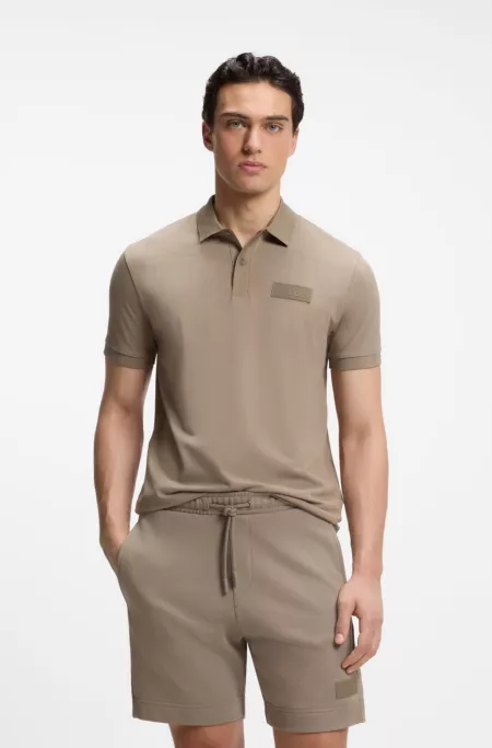 Polo Paddy avec écusson logo structuré