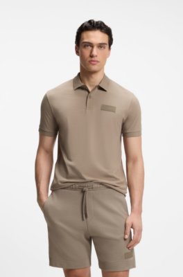 Paddy polo shirt with structured logo patch