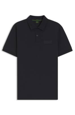 Boss Paddy polo shirt with structured logo patch pikéer herr – bild 4