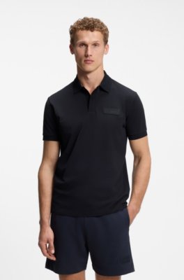 Paddy polo shirt with structured logo patch