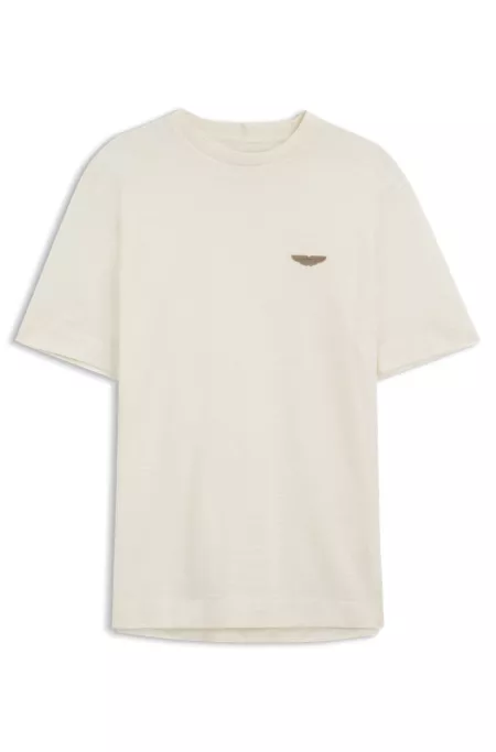 BOSS x ASTON MARTIN T-shirt in mercerised cotton jacquard