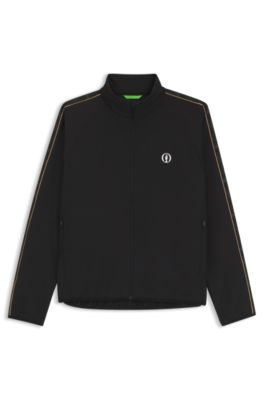 The Open water-repellent jacket with four-way stretch, Black