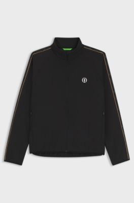 The Open water-repellent jacket with four-way stretch, Black