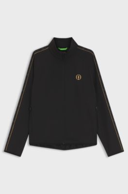 The Open water-repellent jacket with four-way stretch, Black
