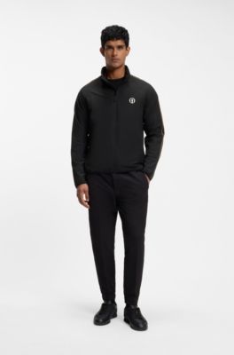 The Open water-repellent jacket with four-way stretch, Black