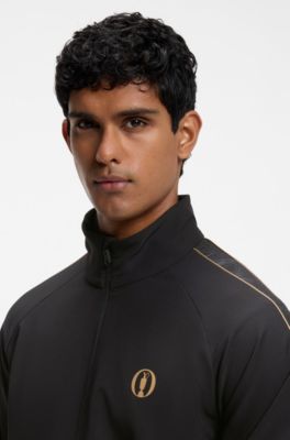 The Open water-repellent jacket with four-way stretch, Black