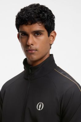 The Open water-repellent jacket with four-way stretch, Black