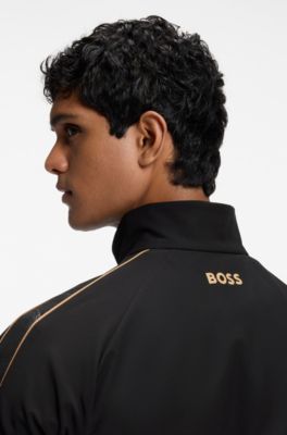 The Open water-repellent jacket with four-way stretch, Black
