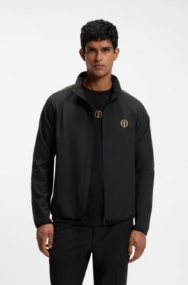 The Open water-repellent jacket with four-way stretch, Black