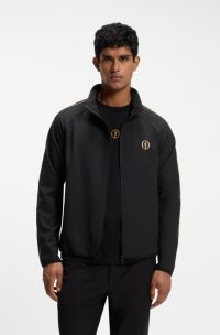 Veste d&eacute;perlante The Open en tissu &agrave; &eacute;tirement quadridirectionnel, Noir