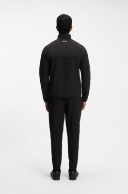 The Open water-repellent jacket with four-way stretch, Black