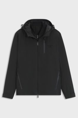 Porsche x BOSS three-in-one jacket, Black
