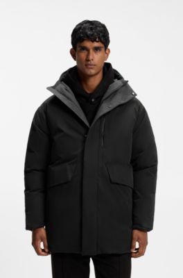 Porsche x BOSS Signature Edition padded jacket, Black