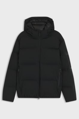 Water-repellent jacket with down filling, Black