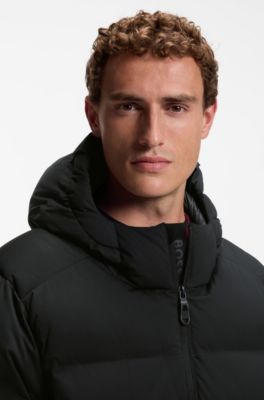 Water-repellent jacket with down filling, Black