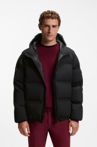 Water-repellent jacket with down filling, Black