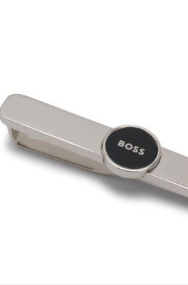 Boss Brass tie clip with round logo detail slipsklämmor herr – bild 2