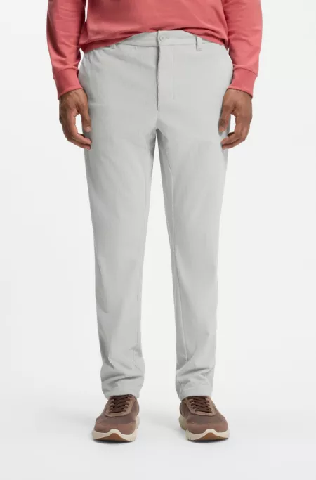 Pantalon Regular en velours côtelé technique avec logo