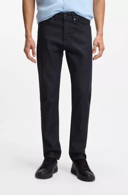 Jean Tapered en denim stretch bleu confortable