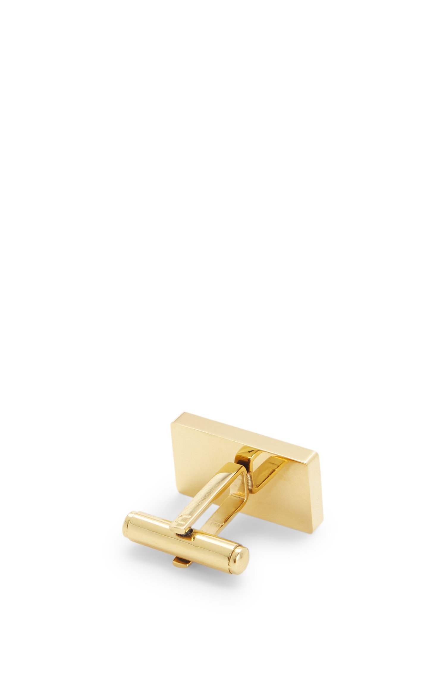 Hugo Rectangular cufflinks with brushed finish and engraved logo armband herr – bild 2