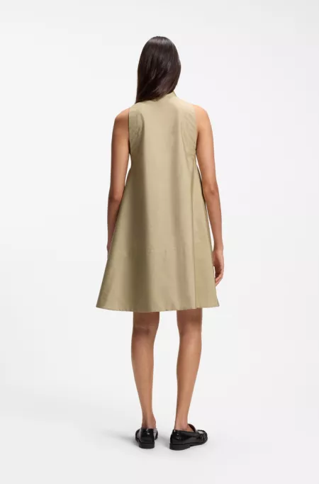 Relaxed-fit dress in cotton poplin