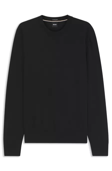 Regular-Fit Pullover aus Merinowolle