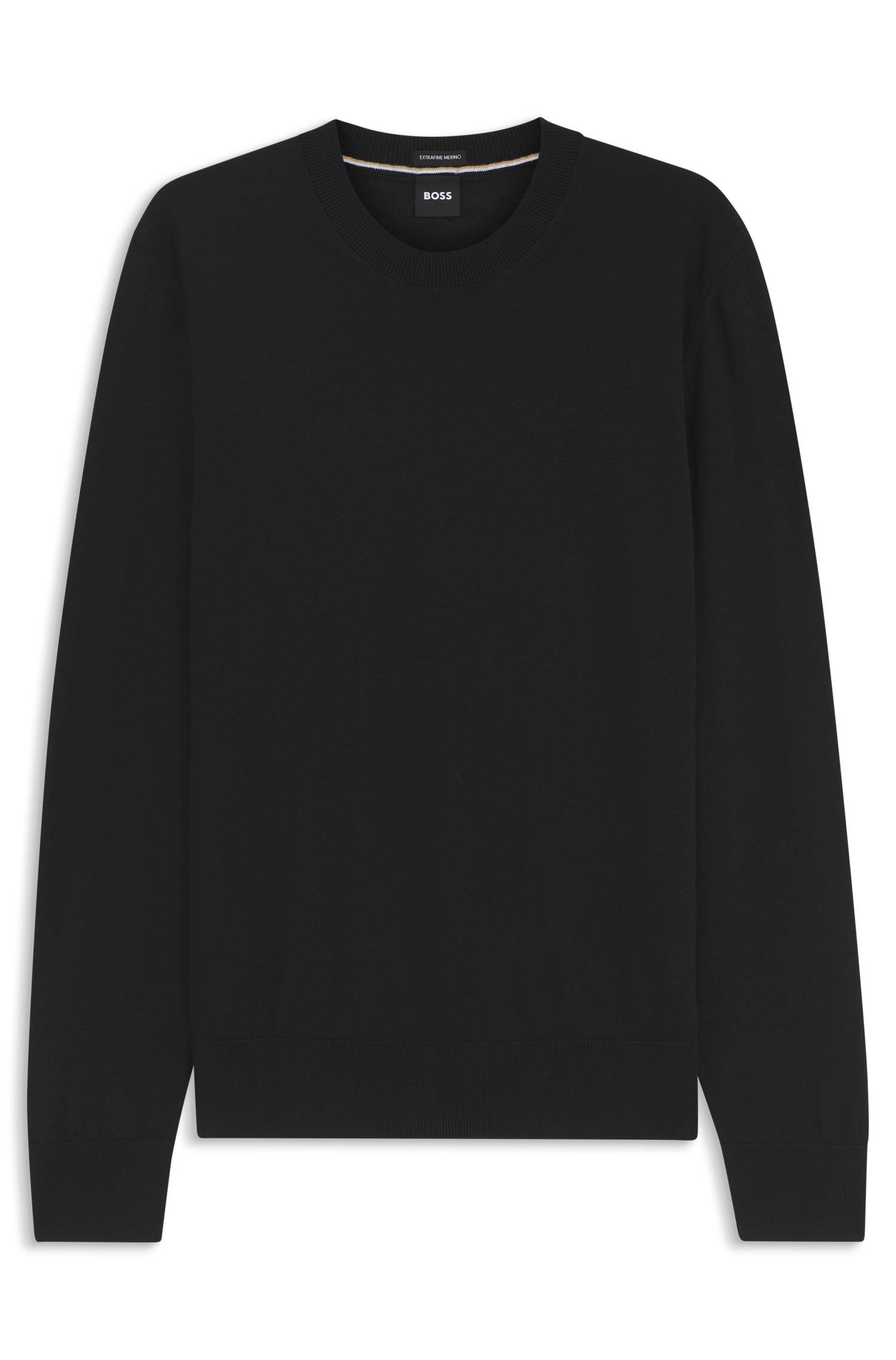 Boss Merino-wool sweater stickade tröjor herr – bild 4