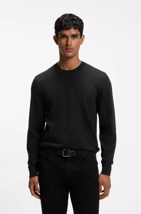 Regular-Fit Pullover aus Merinowolle