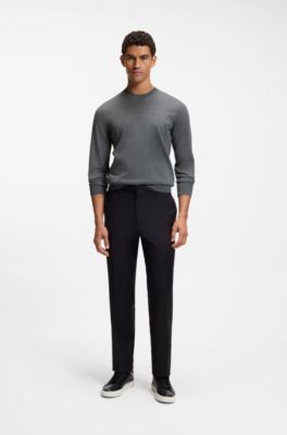 Merino-wool sweater in a regular fit, Grey