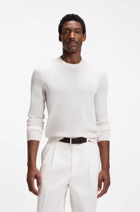 Pull en laine mérinos à la coupe standard