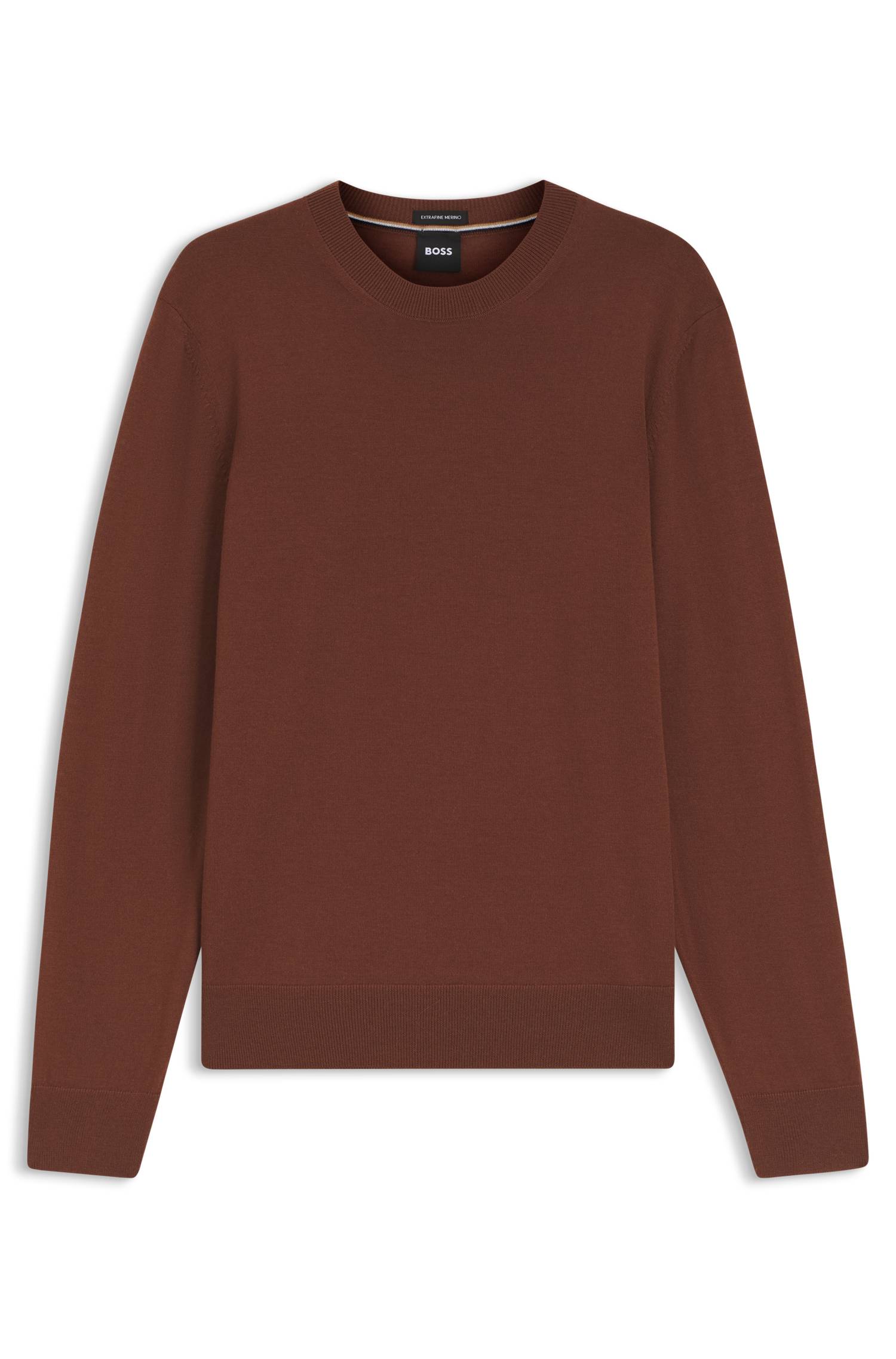 Boss Merino-wool sweater stickade tröjor herr – bild 4