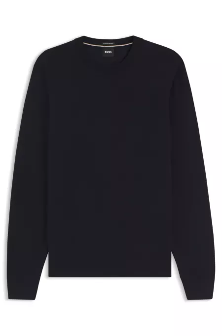 Regular-Fit Pullover aus Merinowolle