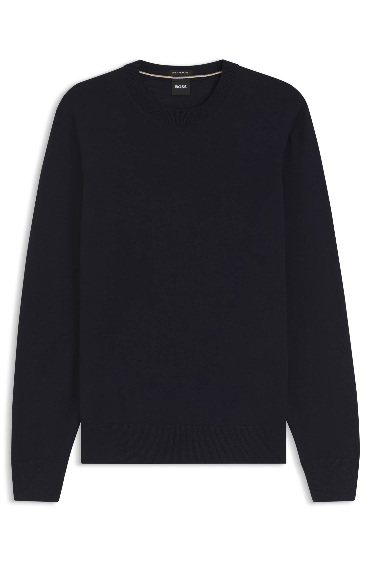 Boss Merino-wool sweater stickade tröjor herr – bild 4