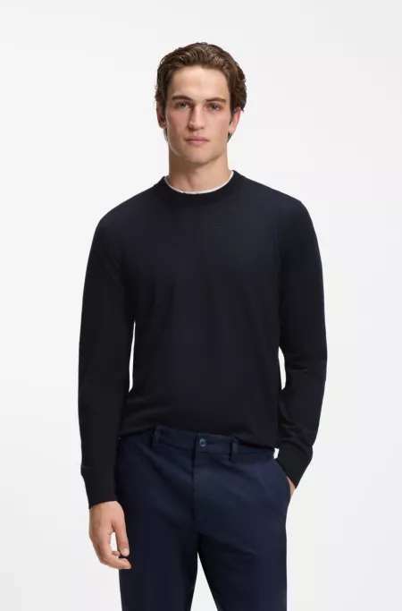 Regular-Fit Pullover aus Merinowolle
