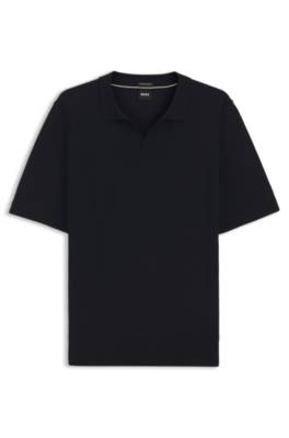 Merino-wool sweater with Johnny collar 1