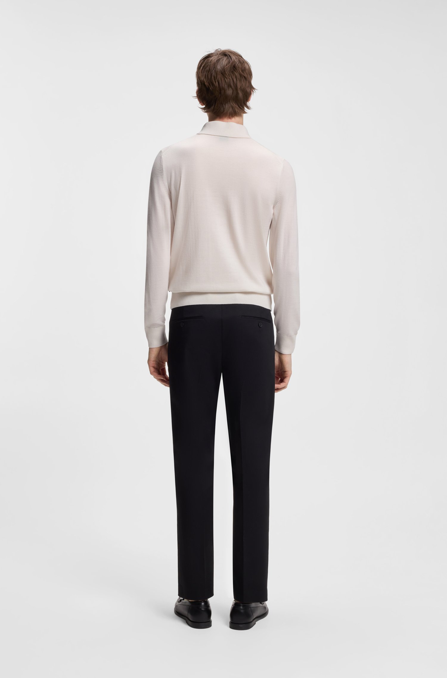 Boss Merino-wool polo sweater tröjor herr – bild 3