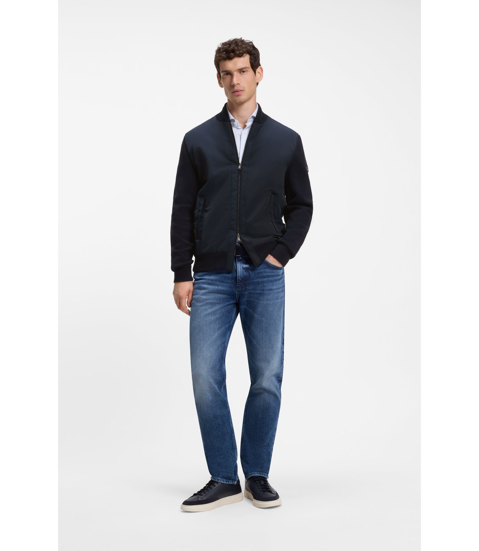HUGO BOSS デザイナーズジャケット メンズ用 | アビエーター, パッド
