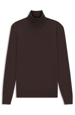 Rollneck sweater in extra-fine merino wool